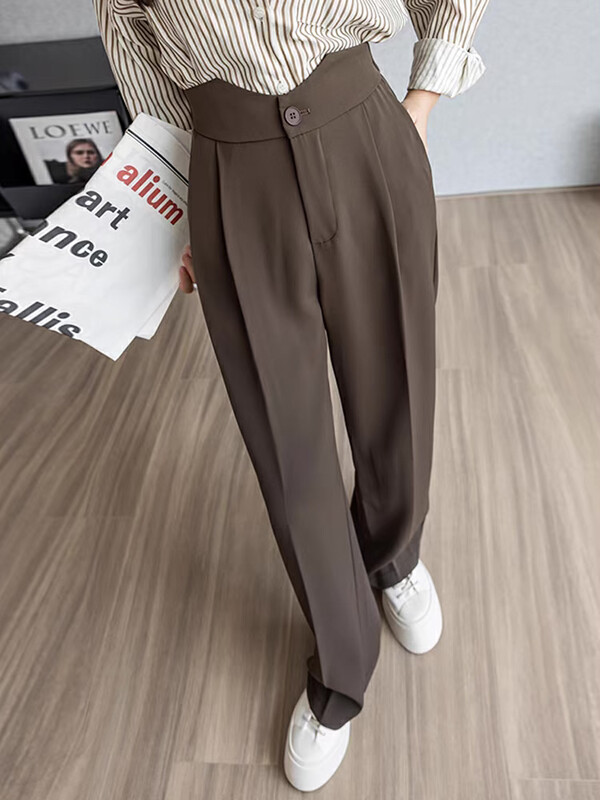 New in early autumn!【KIKI STUDIO】Comfortable and versatile simple trousers 6477# HJY