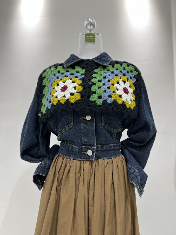 New in autumn! [ADDOIL] Retro wash all-match denim jacket 11533# ZXL