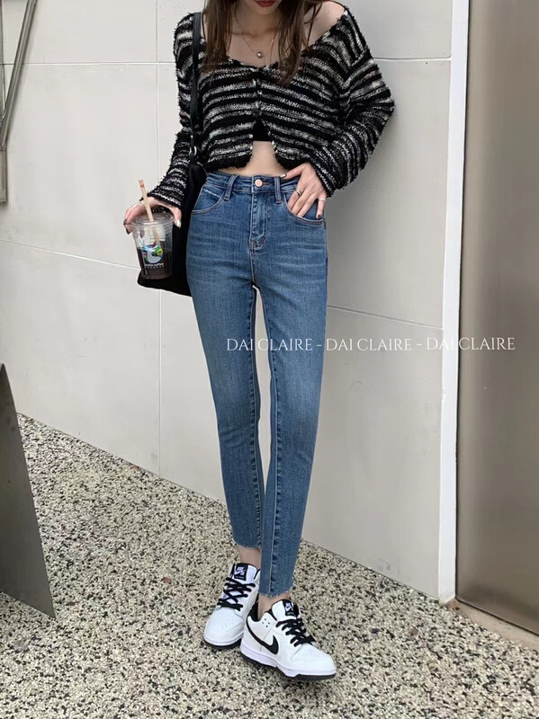 Autumn models are new! [Strictly selected by buyers - Dai Jiaer] Simple and versatile casual jeans 90985# CL