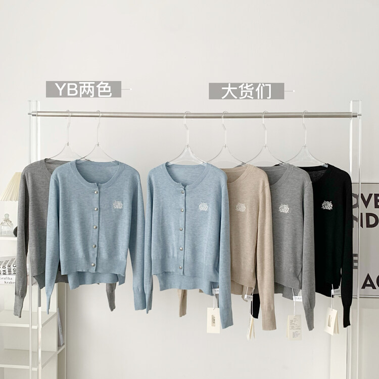 New in autumn!【KAKAJIA】Single-breasted comfortable and versatile warm sweater 2657# OZQ