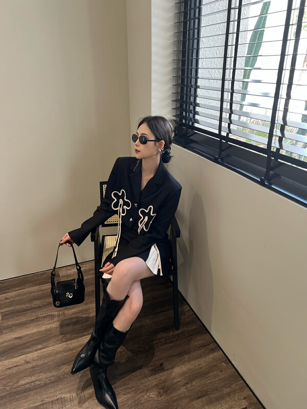 New in early autumn! [FEIMAO (YIMAO)] Versatile and comfortable short coat + slim skirt suit YM-8382# LSL