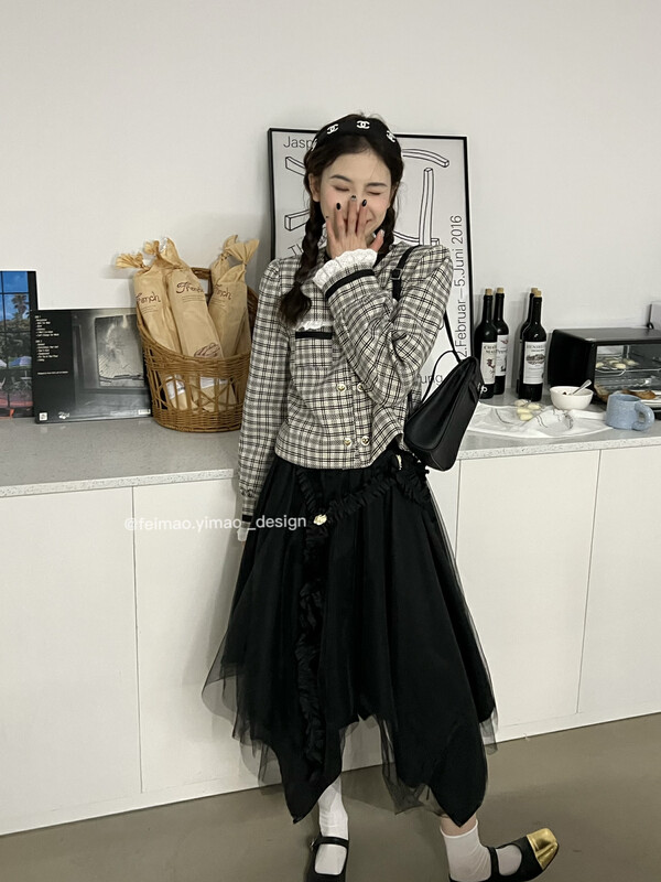 【FEI MAO】Designed niche irregular mesh skirt, fashionable puffy skirt and skirt Z-8554# CQW