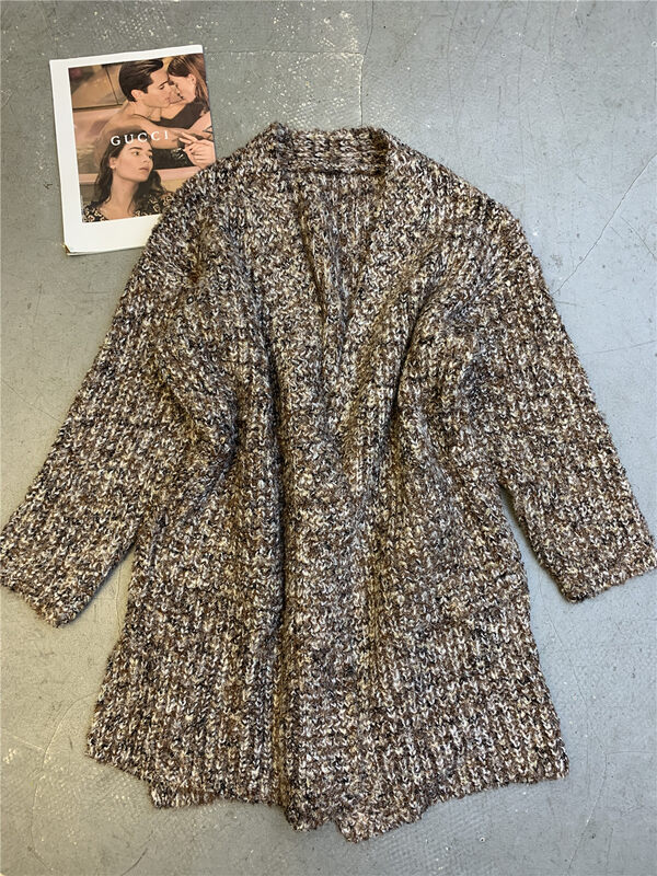 New in autumn! [Yairou] Mixed color niche loose knitted cardigan 2789# GYJ