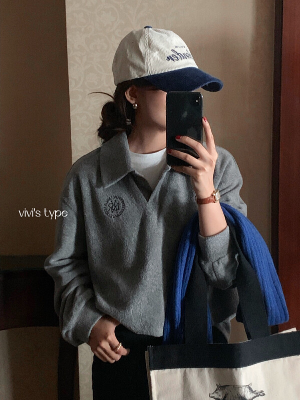 New in autumn! [VIVIS TYPE] Korean embroidered loose sweater 9715# HJY