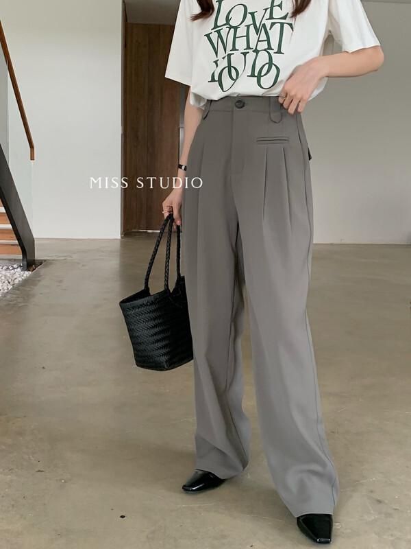 [MISS] Simple and versatile drape trousers W167