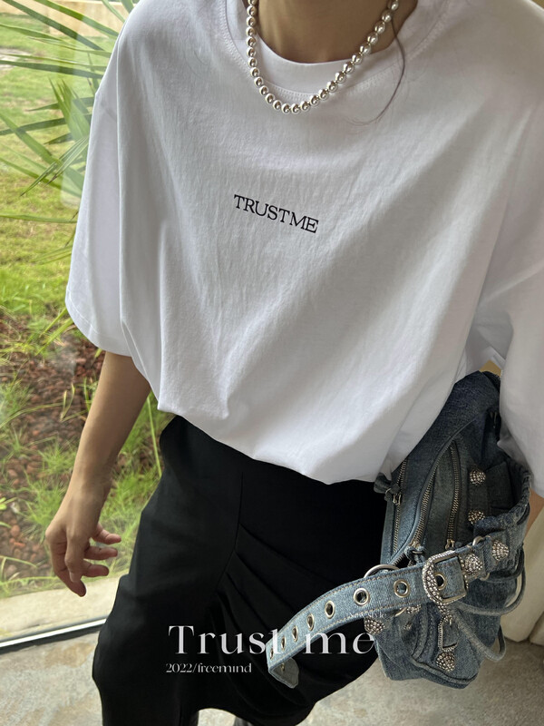 【TRUSTME】Casual cotton short-sleeved T-shirt 40068