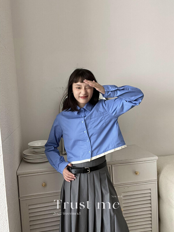 【TRUSTME】Plaid cotton shirt 40065