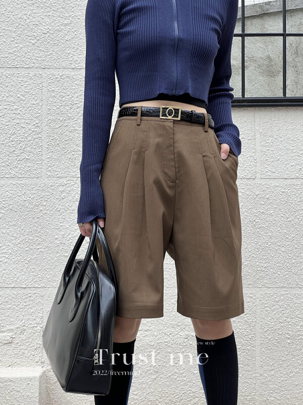【TRUSTME】All-match casual five-point casual pants 40171
