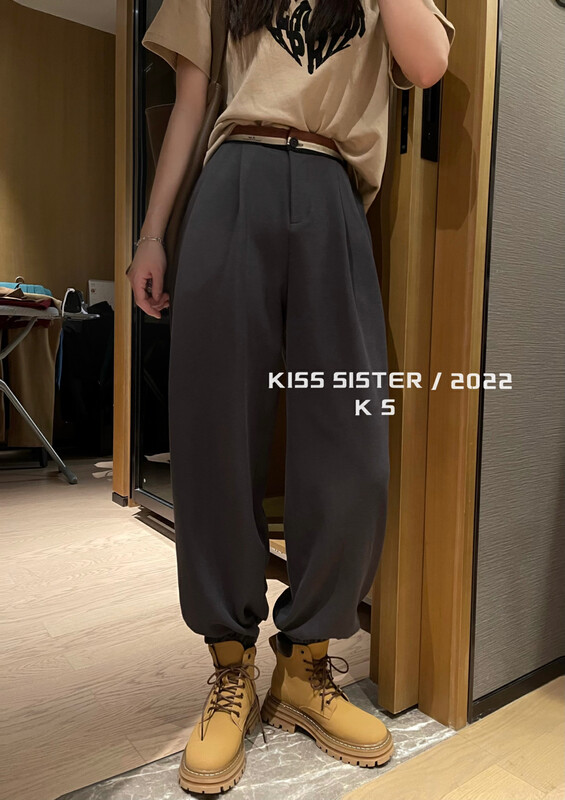 【KISS SISTER】Western waist design casual pants 22A9810# CQW