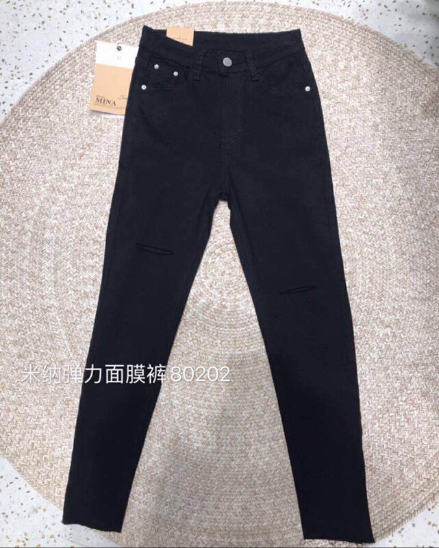 Autumn is new! [MINA] Korean skinny jeans 80202-3# LSW