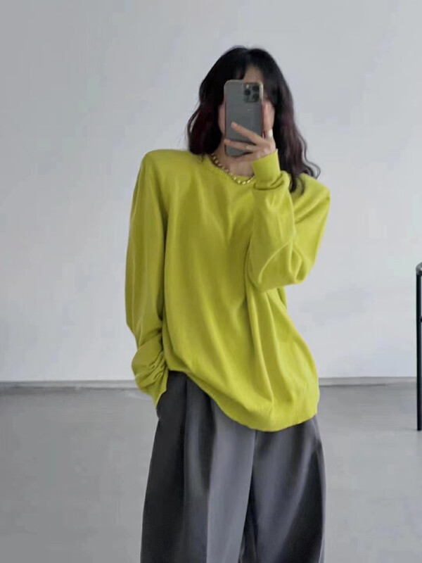 New in autumn! [MI] Korean version of simple solid color warm sweater 1566# PCZ