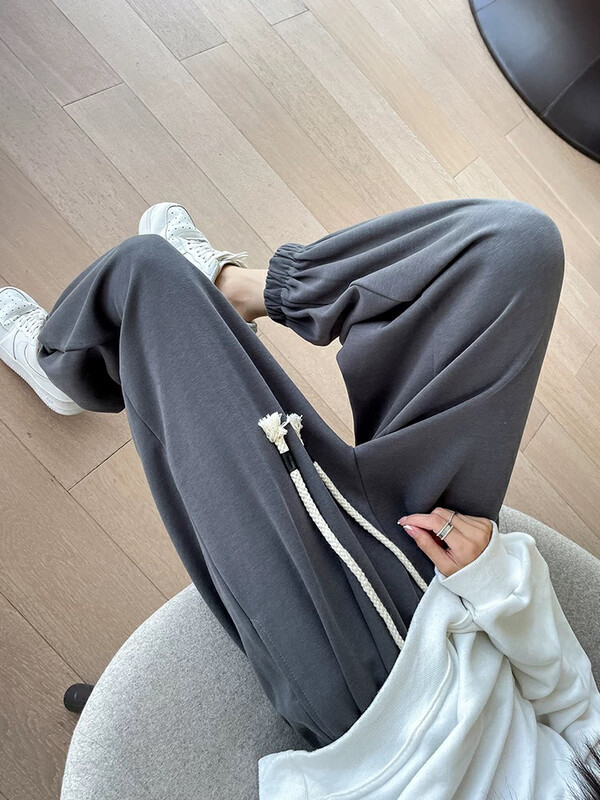 Autumn is new!【KIKI STUDIO】Korean style drawstring casual pants 6685# HJY