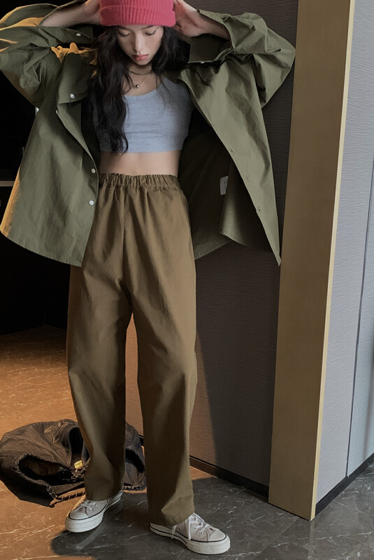 【11AN】Classic solid color harem casual pants A9061