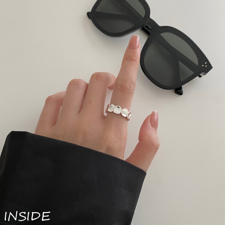 [INSIDE] Korean Exquisite Simple Geometric Fish Scale Design Ring (with Box Randomly Issued) (Two Pack) J3568# ZXL