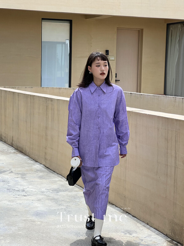 【TRUSTME】Korean Fried Color Skirt 40038