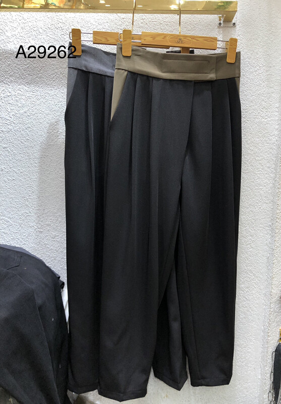 New in autumn! [Queen QUEEN] Color matching all-match Korean casual pants A29262# OZQ