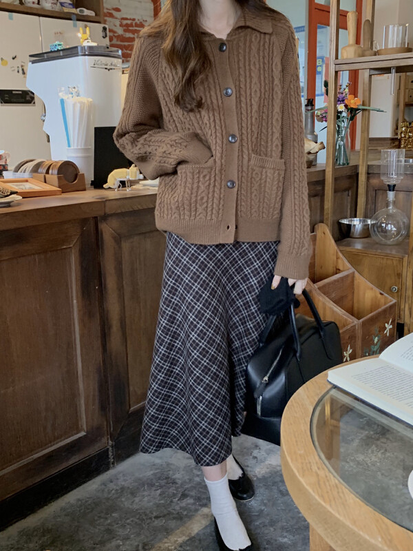 Original price 95.88! New in early winter! [T.G] Korean version of plaid skirt 15725# CLS