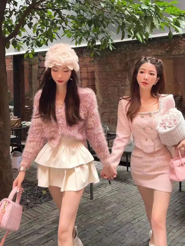 New in autumn! [Korean C home] Korean V-neck all-match short knitted cardigan 0577# PCZ