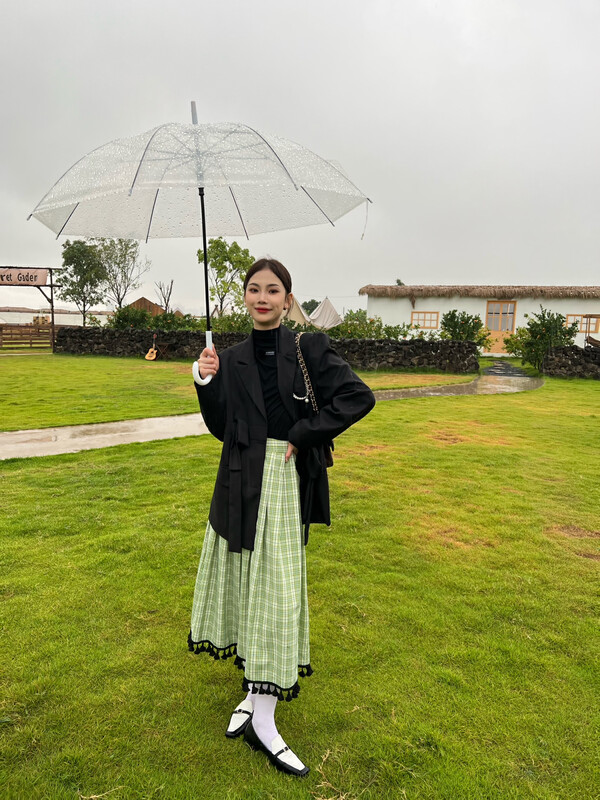 New in early autumn! 【FEIMAO (YIMAO)】Korean version of long-sleeved breasted short coat YM-8385# LSL