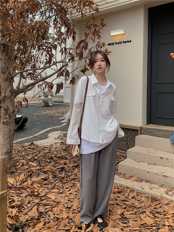 Autumn is new! [Timely rain] Korean style ins temperament design shirt 52795# WPL