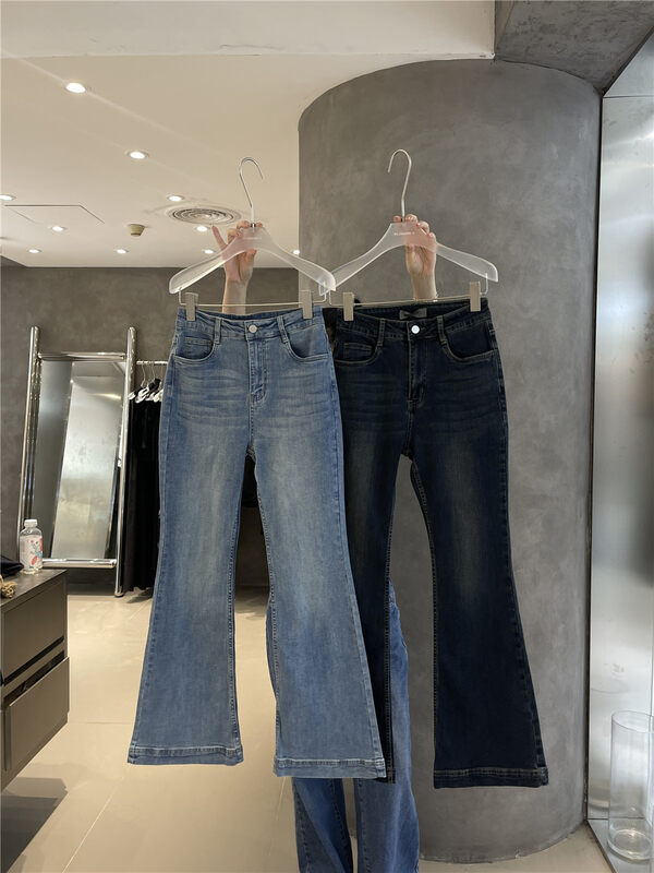 Autumn is new!【IN.CHOOSE U】All-match slim and elongated jeans 69372# CQW