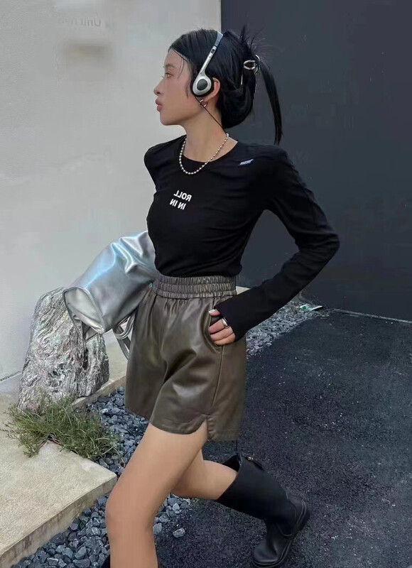 Autumn is new! [Queen QUEEN] Korean version of the fashion design sense of all-match casual shorts A292850# OZQ