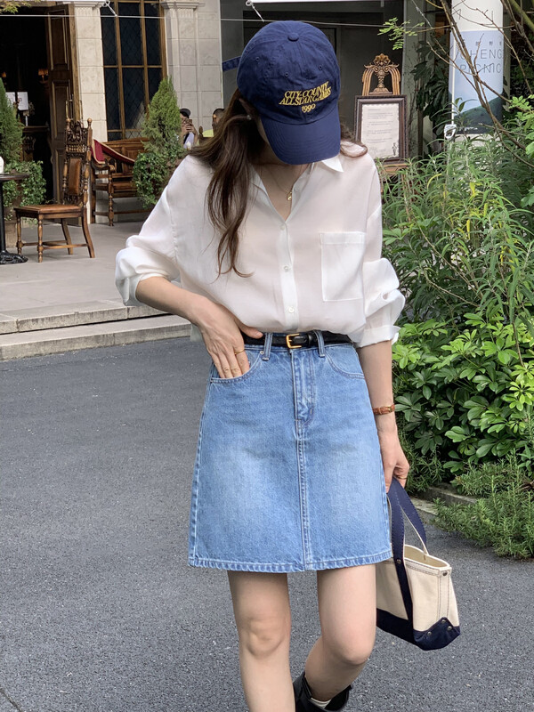 Early autumn new style!【T.G】Casual simple solid color long-sleeved shirt 17950# CLS