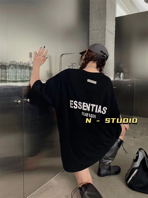 New in autumn! [N] Casual alphabet simple printed short-sleeved T-shirt q192# WTT