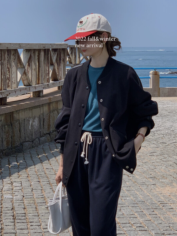【T.G】Baseball uniform loose all-match short jacket 17878# CLS