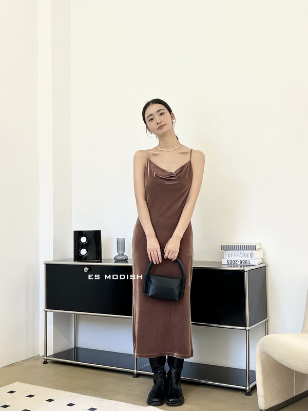 New in early autumn! 【ES MODISH】 High-quality slim-fitting suspender dress OPS1814# CQW