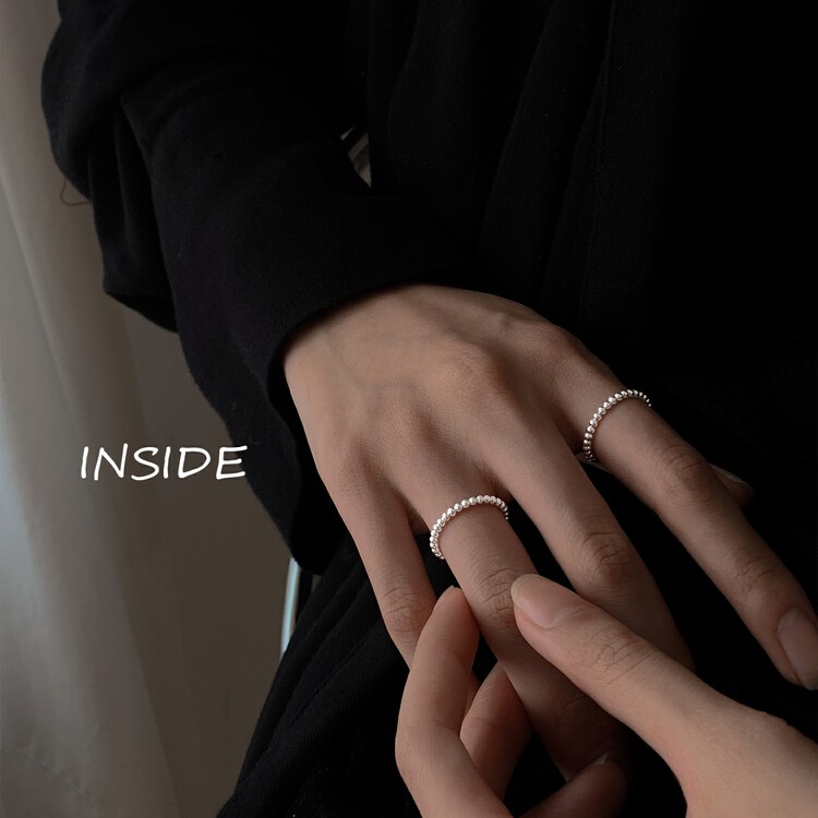 【INSIDE】Korean version of simple and exquisite ring (with box random) (2 pieces) J3532# ZXL