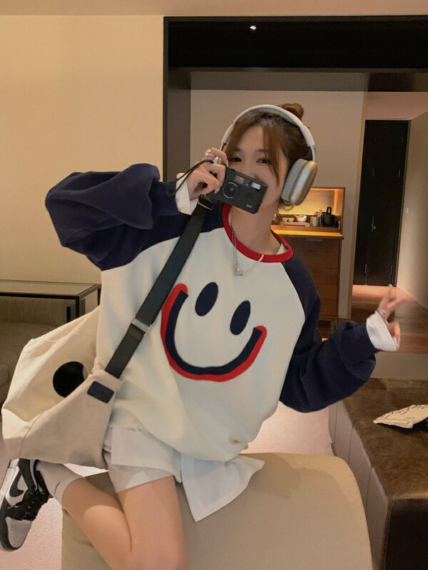 Autumn is new! [Timely rain] Korean style ins American sweater 10095# WPL