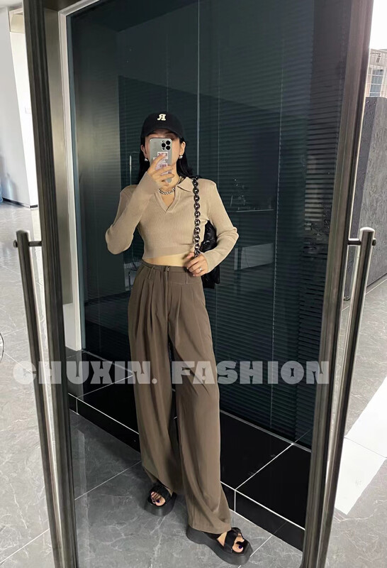 New in autumn!  [C.X Original Heart] Loose and slim wide-leg casual trousers K950# WTT