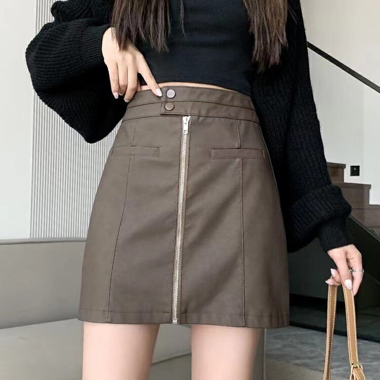 Autumn is new! [QUEEN QUEEN] Versatile fashionable hip skirt A292635# OZQ