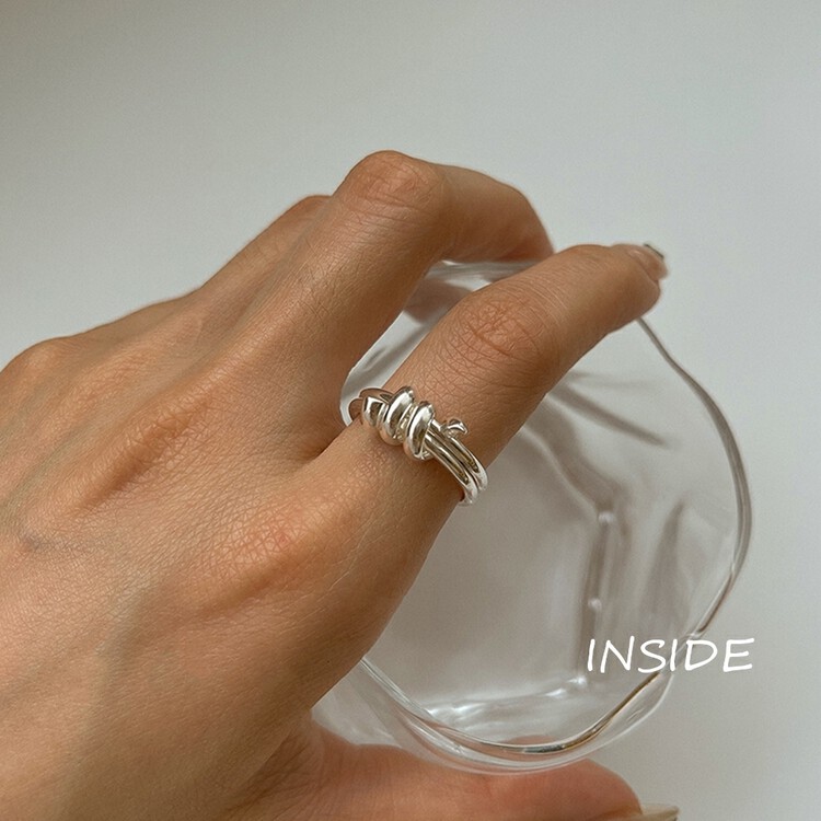 [INSIDE] Korean style simple ins cold wind niche line design exquisite hundred rings (with random box) J3410# ZXL