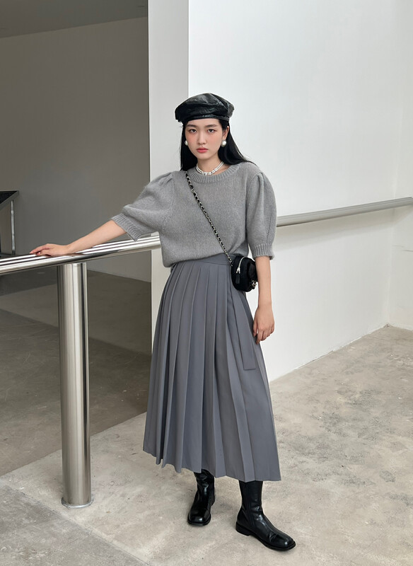 New in early autumn! [YOOMINI] round neck simple solid color versatile warm sweater Q13970-S# WPL