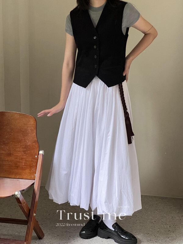 【TRUSTME】All-match casual bud dress skirt 40048# JHY