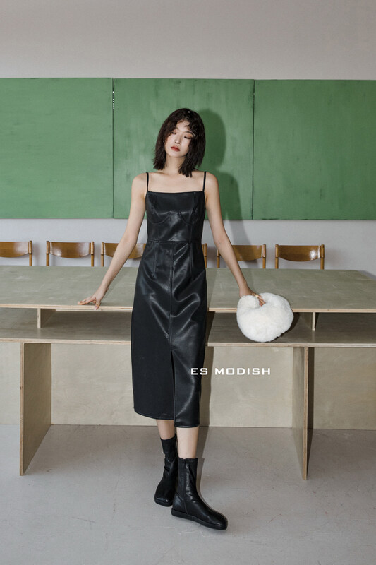 New in early autumn!【ES MODISH】Advanced design suspender dress OPS1835# CQW