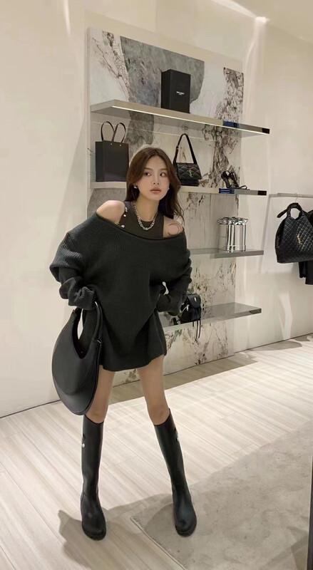 Autumn is new! [MI] Basic Versatile Vest + Loose Large Sweater Set 1613# PCZ