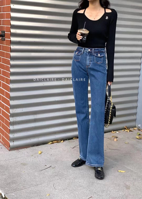 New in autumn! [Strictly selected by buyers - Dai Jiaer] Fashionable double pocket jeans 91138# CL