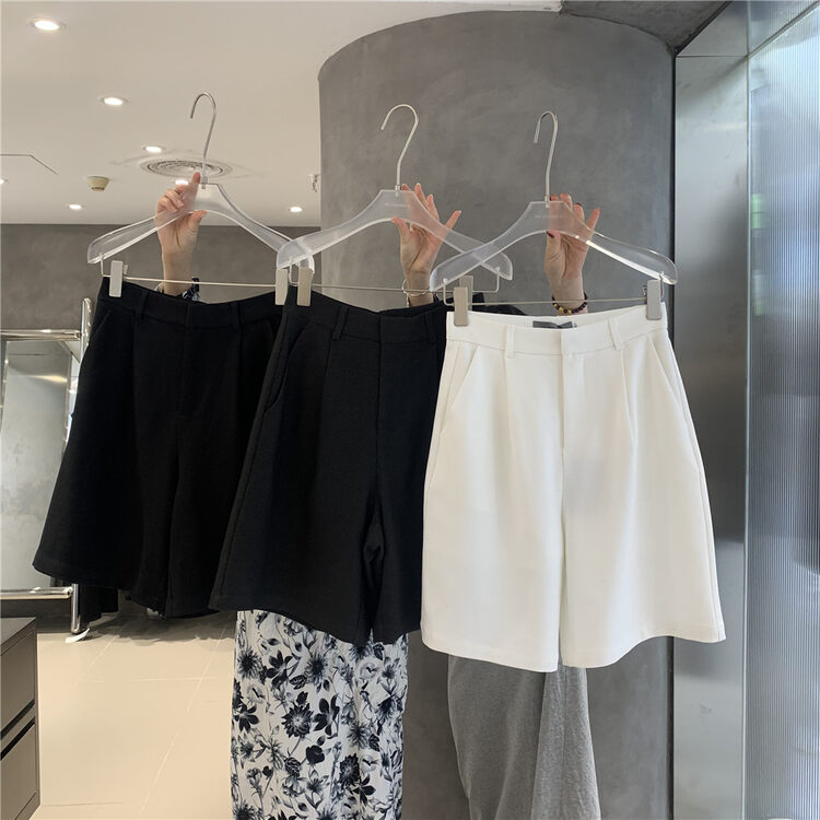 【IN.CHOOSE U】Texture Versatile Solid Color Casual Shorts 67307# CQW