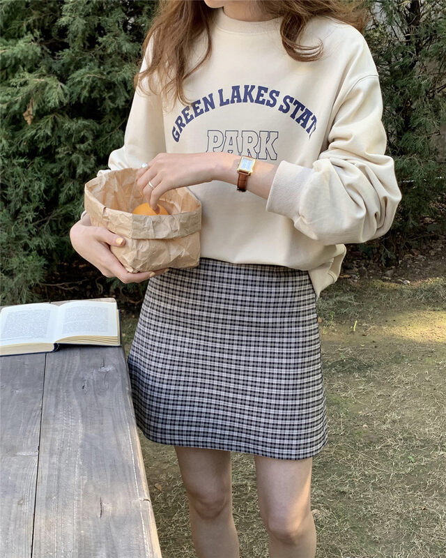 Original price 66.55! New in autumn! [T.G] slim plaid hip skirt 17032A# CLS