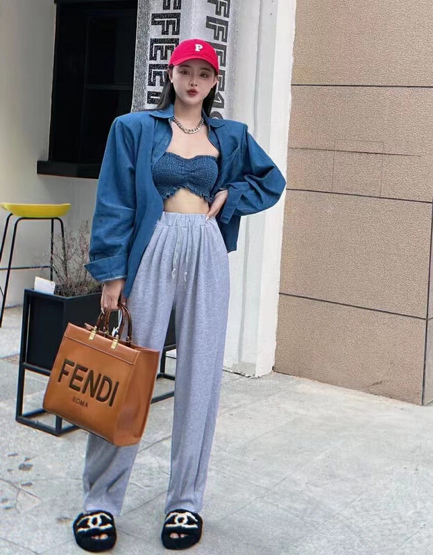 New in autumn! [MI] Korean version of Tencel denim shirt + chest wrap vest suit 1288# PCZ