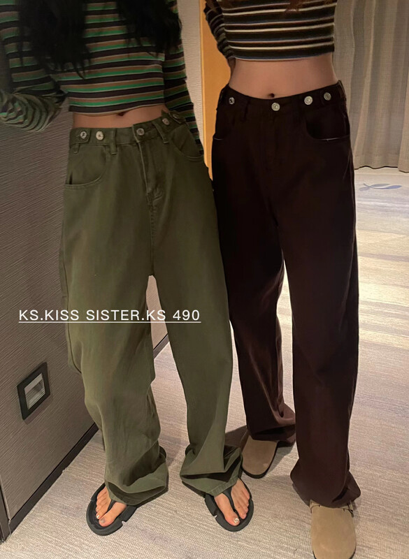 【KS】Designed High Waist Comfortable Jeans 29191# CQW