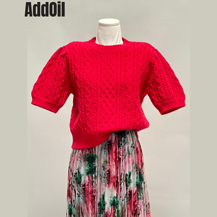 New in Autumn! [ADDOIL] Retro Twist Simple Warm Sweater 10828# ZXL