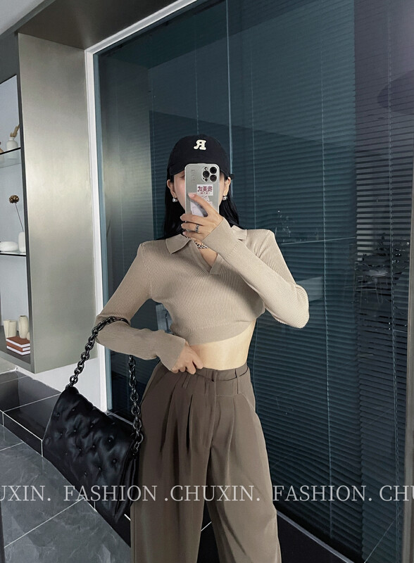 New in autumn!  [C.X Original Heart] Slim fit and slim short POLO collar shirt Z520# WTT