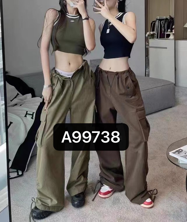 Autumn is new! [QUEEN QUEEN] Workwear all-match Korean casual pants (with waist rope) A99738# OZQ