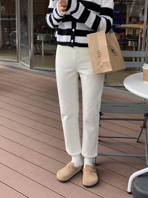 New in autumn!【T.G】Korean casual slim cigarette pants jeans 18185# CLS