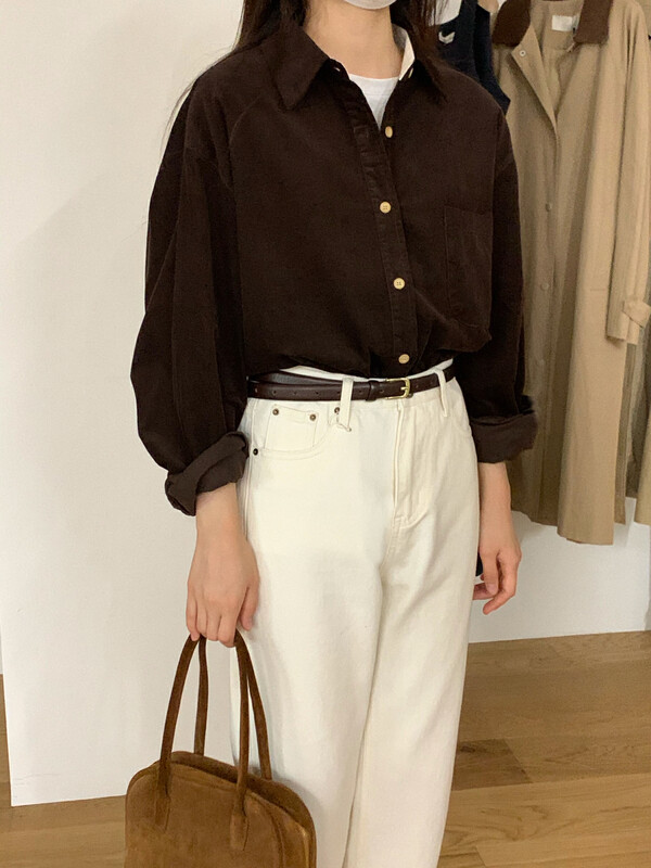 The latest explosion of 15 colors!  【T.G】Korean style simple loose shirt 18508# CLS