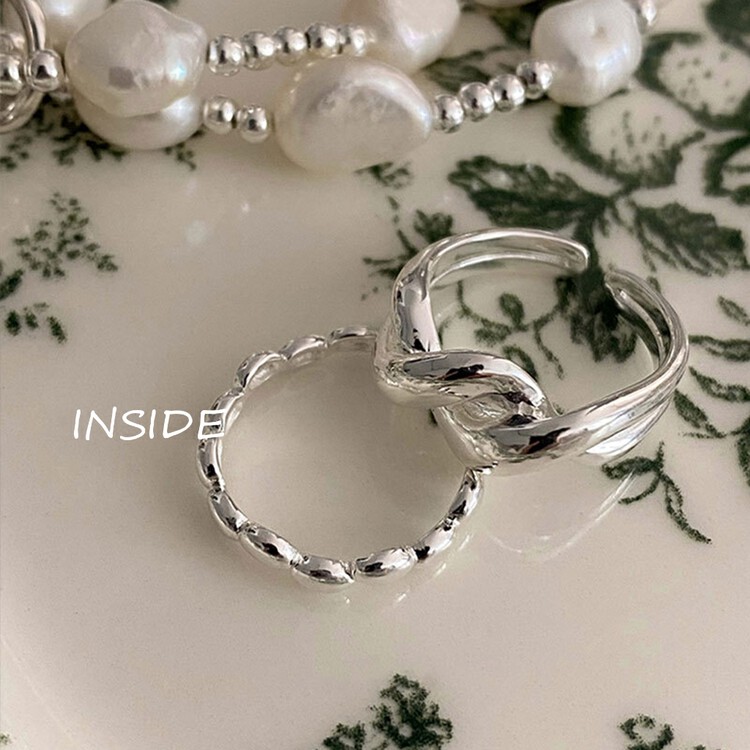 [INSIDE] Light luxury high-end niche design twist twist adjustable ring (with box random) J3380# ZXL
